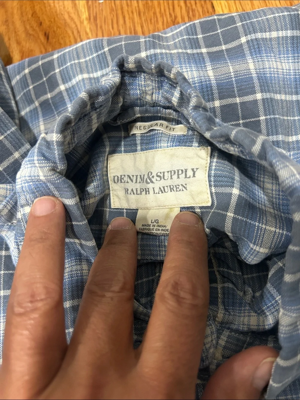 Denim & Supply Ralph Lauren Blue Plaid Button-Down Shirt